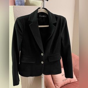 Two-Button Black Blazer - Fit to flatter - size 4